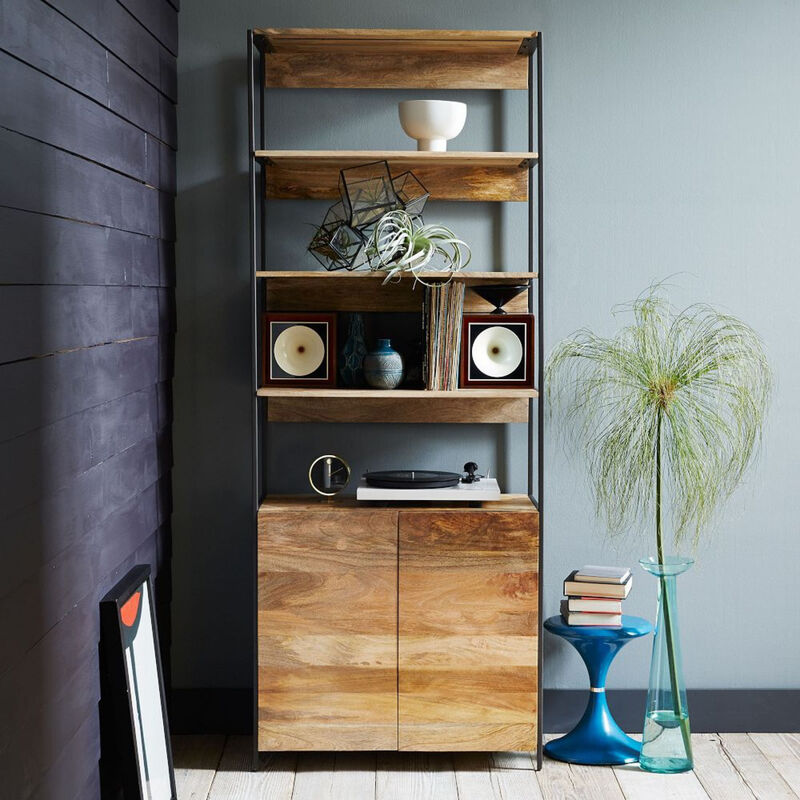 West Elm Industrial Wide Bookcase image number 2